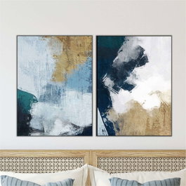 Wallity Conjunto de 2 Pinturas Decorativas MDF 40 x 60 cm